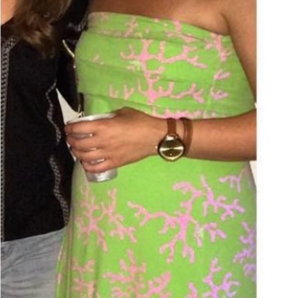 coral strapless Lily, Pulitzer dress size Aime